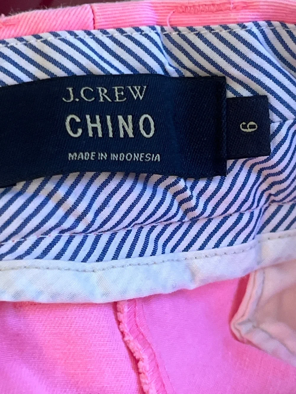 J. CREW Women's Bright Pink Chino Shorts Size 6